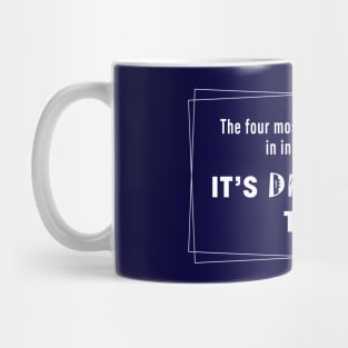 Minimalist Typography for Trader Mindset Inspiration Mug